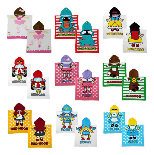 Ff Toalla Baño For Niños Con Estampado Dibujos Animados