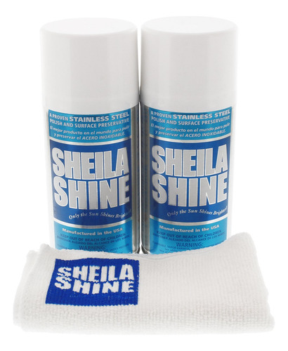 Sheila Shine Paquete: Limpiador Y Pulidor De Acero Inoxidabl