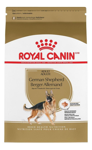 Imagen 1 de 1 de Alimento Royal Canin Breed Health Nutrition German Shepherd para perro adulto de raza grande sabor mix en bolsa de 12kg