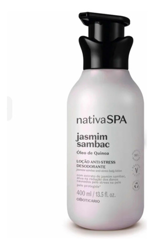 Loção Hidratante Corporal Jasmim Sambac Nativa Spa 400 Ml