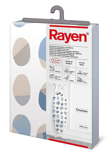 Funda para burro de planchar Titanium 127 x 51 cm Rayen