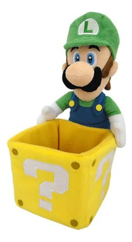Super Mario Peluche Luigi Y Coin Box