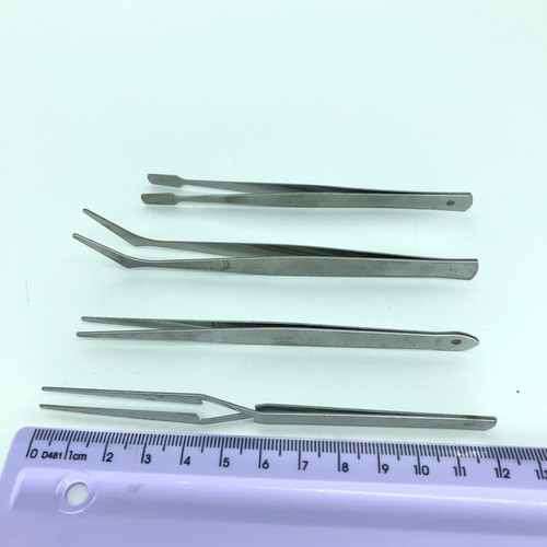 Pinça Com 4 Peças Cromadas