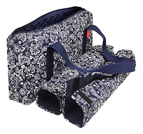 Nuevo  Bolsa De Aspiradora Mahjong Paisley Soft Bag Azul Por