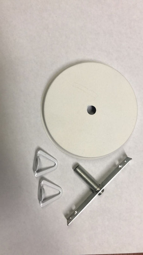 Imagen 3 de 5 de Floron Metalico Acero 11cm P/colgantes C/ Prensa Cable