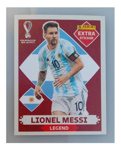 Messi Legend Extra Qatar 2022 Panini 100% Original Base