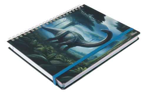 Cuaderno Profesional Universitario Printaform Dinos 1 Pz Brachiosaurus Cuadro Grande