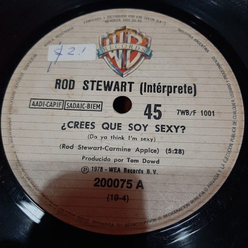 Simple Rod Stewart Warner Bros Records C23