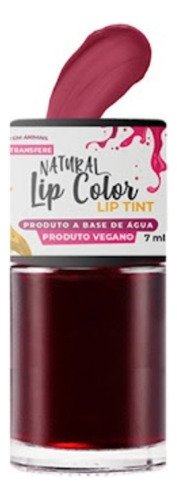 Batom Lip Tint Top Beauty 7ml Natural Lip Color 03 Acabamento Liptint Cor Rosa