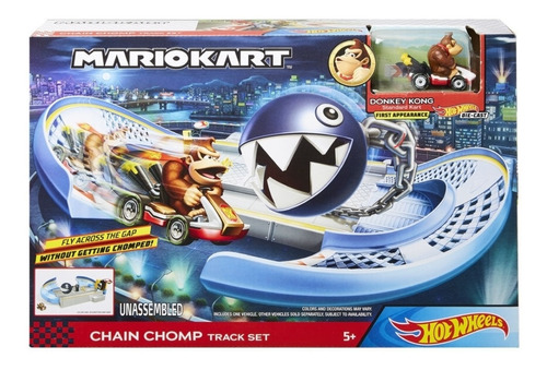 Hot Wheels Mariokart Pista Donkey Kong Chain Chomp Track 