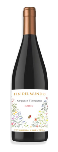 Vino Tinto Fin Del Mundo Organic Vineyards Malbec 750ml