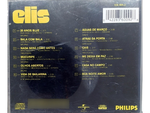 Imagem 2 de 4 de Cd Elis 1972