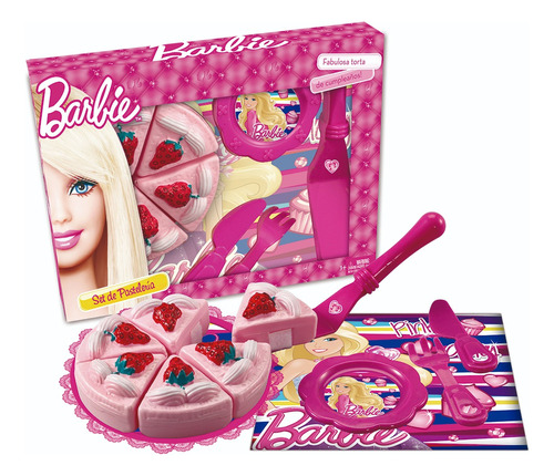 Set Pasteleria Barbie Torta Cumpleaños En Jretro