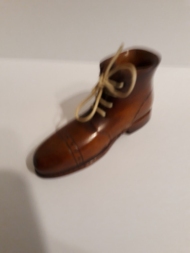 Adorno Antiguo Zapato De Madera