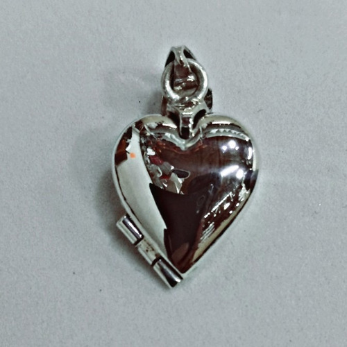 Portarretrato, Relicario, De Corazón Plata Ley 925.