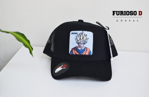 Gorra Trucker Con Parche Goku Ssj1 Dragon Ball Z