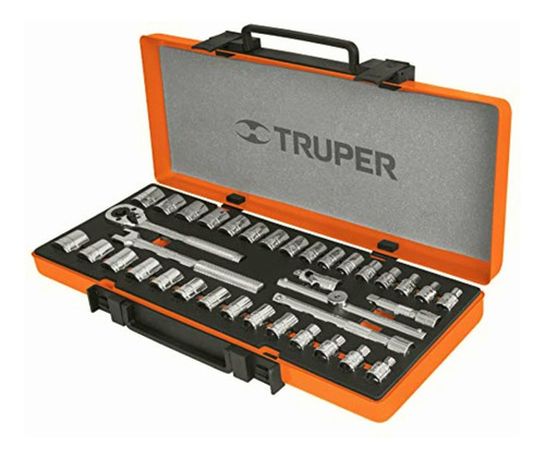 Truper Jd-3/8x36mp, Juego De Autoclé De 36 Piezas Mixto 3/8 