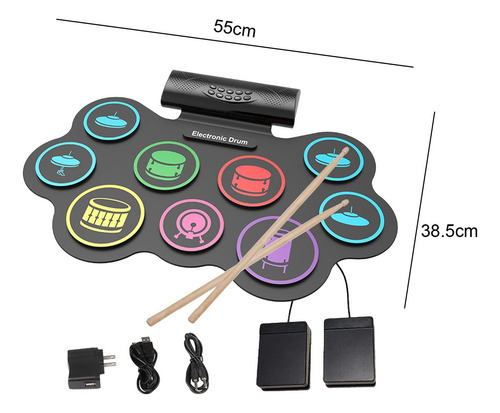 Batería Electrónica Portátil Con Calidad De Sonido