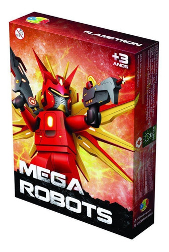 Kit 6 Boneco De Montar Mega Robots