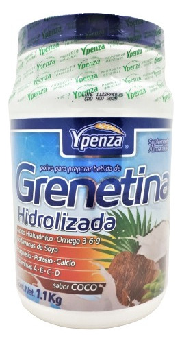 Grenetina Hidrolizada Ypenza 1.1 Kg Envio Full