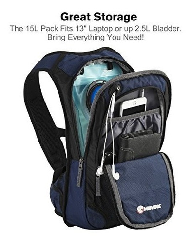 Imagen 5 de 6 de Mochila De Hidratación Miracol Con Cámara De Aire 2l - Paque