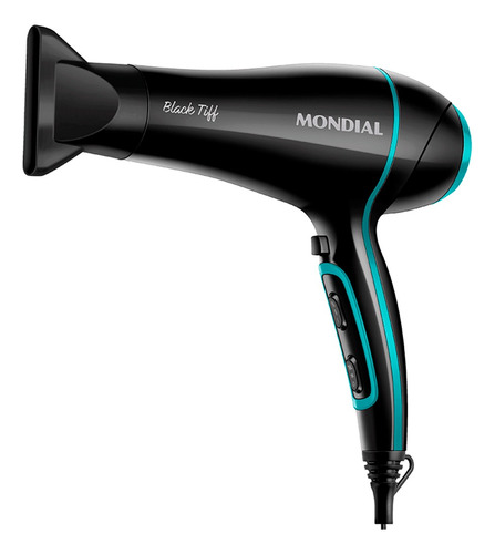Secador de cabelo Mondial Black Tiff Black Tiff SCN-16 preto e azul 220V