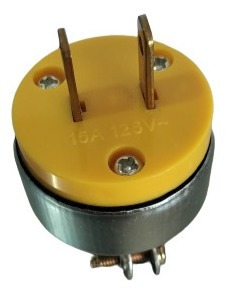 Imagen 4 de 4 de Toma Y Enchufe 110v 15 Amp Macho Hembra. Pack 2 Unidades