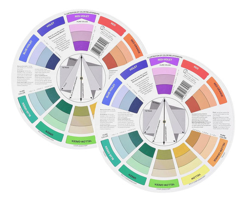 Guías De Mezcla De Colores, Juego De 2 Juegos De Ruedas De C