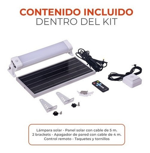 Lámpara Solar Led Sensor Con Powerbank Usb Tecnolite 6solled20vcd65b