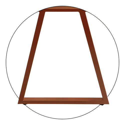 Mesa Cozinha Industrial Alpha Tampo 120x60 Cobre/branco