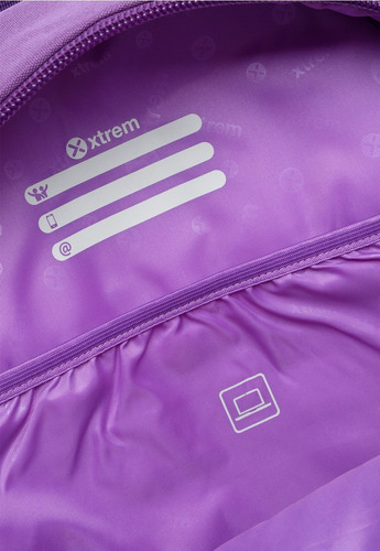 Mochila Xtrem Linx Violeta Notebook Escolar Urbana Completa!