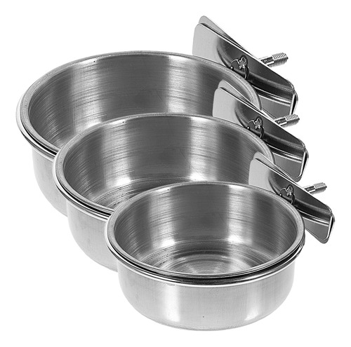 Tazones Portátiles De Agua Y Comida Para Loros De Acero Inox