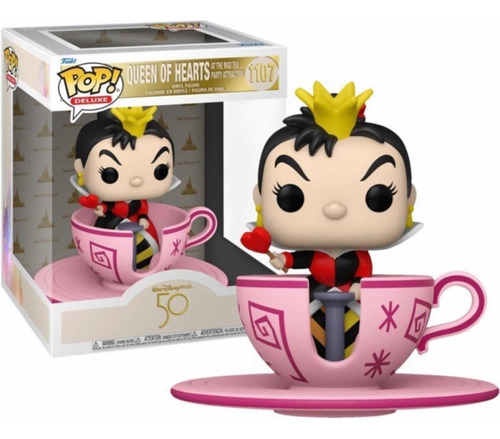 Funko Pop Disney Alicia Reina De Corazones En Taza Especial