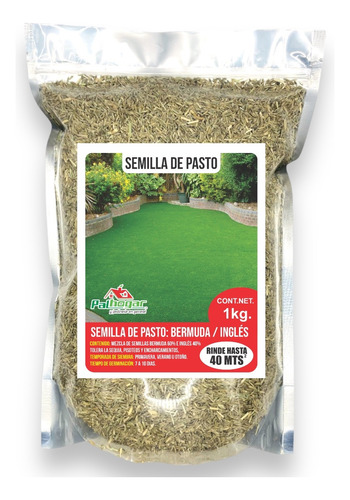 Semilla De Pasto Mezcla Bermuda/ingles 1 Kg 