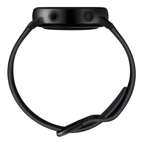 Samsung Galaxy Watch Active (Bluetooth) 1.1" caixa 40mm de alumínio pulseira de fluoroelastómero e o arco black SM-R500