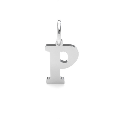 Imagen 6 de 10 de Dije Letras Iniciales De Plata 925 Tipografia Andalus Agalea