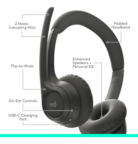 Auriculares Inalámbricos Bluetooth Logitech Zone 301 Con
