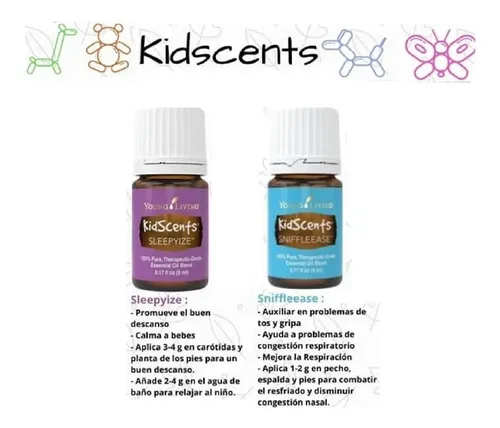 Aceite Sniffleease Sleepyize Duo Kidscents Young Living Env o