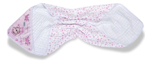 Toalha Banho Bebe Infantil Soft Enxoval Recém Nascido Rosa