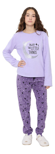 Pijama Niña Teen Morado Corona