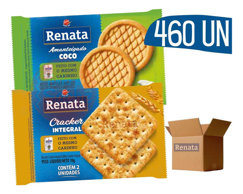 Biscoito Em Sache Renata Coco E Cracker Integral - 460 Und