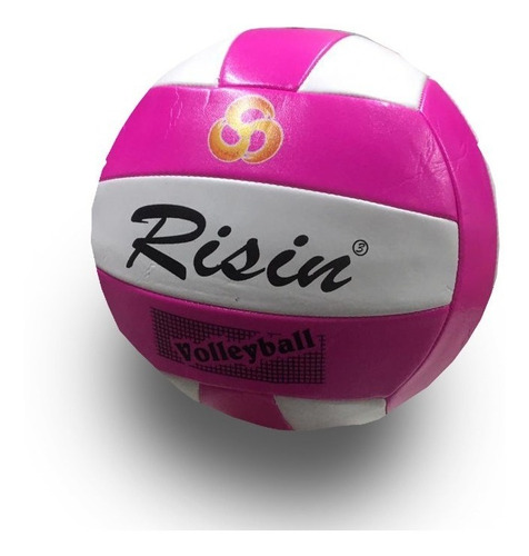 Bola De Vôlei E Volleyball Rosa Quadra Areia Couro Sintético