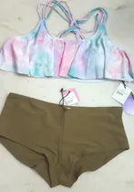 Comprar Malla Dama,dos Piezas:top Y Shorts. T.l Y M. Mb Licra.