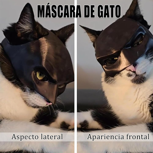 Máscara De Gato Morcego, 2 Peças, Máscara De Cabeça Inteira