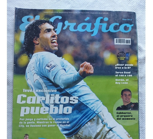 El Grafico Nº 4398 Mayo 2010 Carlos Tevez Manchester City