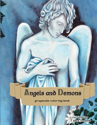 Libro Angels And Demons Grayscale Coloring Book - Tabz Jo...