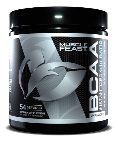 Muscle Feast Polvo Vegano Bcaa Con Relacin 4:1:1, Apto Para