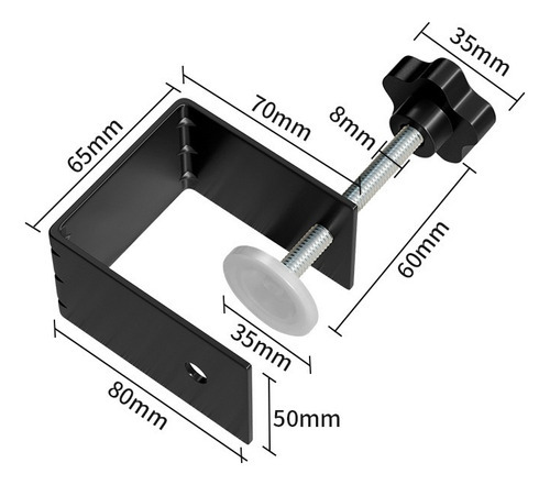 Abrazaderas Para Instalación Frontal De Cajón, 2 Uds.3mm