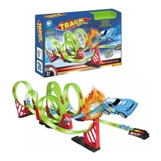 Pista Carro Set Armable Track Racing Rotación Juguete Niños