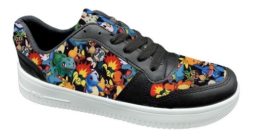 Tenis Zapato Pokemon Moda 18,19,20,21,22,23,24,25,26,27